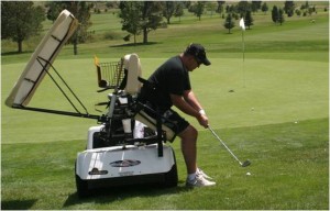 adaptive golf cart for wounded veteran